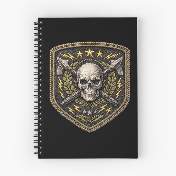 Item preview, Laurel skull shield with crossed axes designed and sold by LaNadaYFundante.