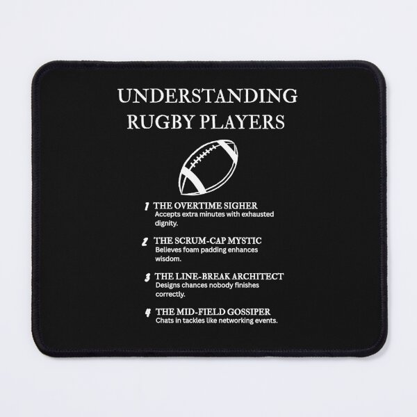 Item preview, Rugby Addict Funny Graphic - Black designed and sold by PsyFlow35.