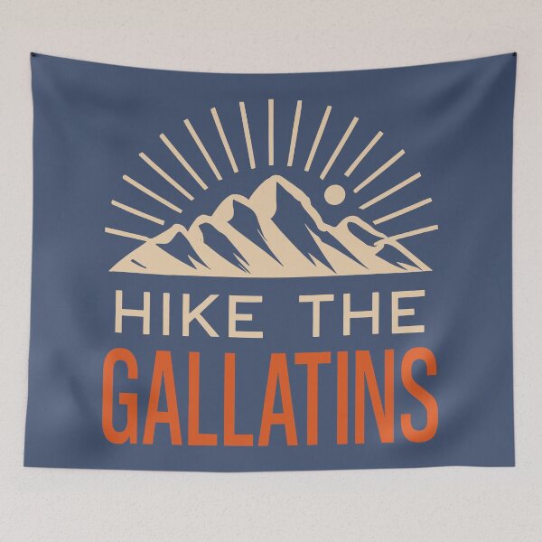 Item preview, Hike The Gallatin Mountains Montana Wyoming Sunburst designed and sold by Esskay Designs.