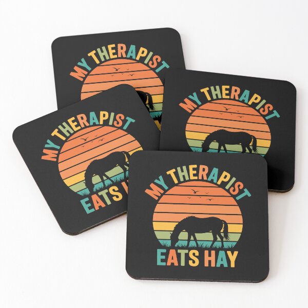 Item preview, Funny Horse Lover Retro My Therapist Eats Hay designed and sold by tmerchtrends.