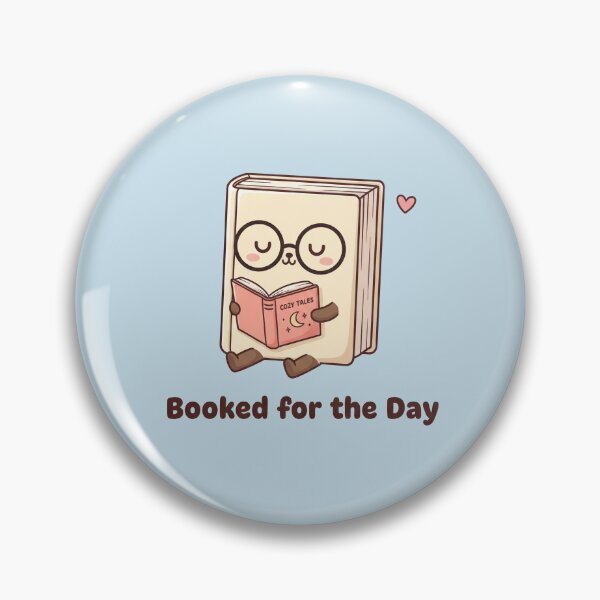 Item preview, Booked for the Day | Cute Kawaii Reading Bookworm Pun designed and sold by Abhinav  Khare.