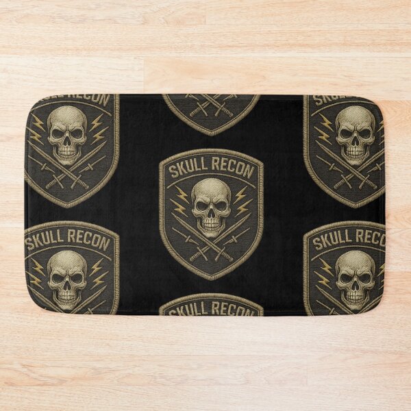 Item preview, Skull Recon swords and bolts shield patch designed and sold by LaNadaYFundante.