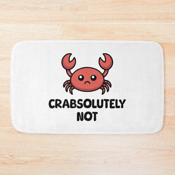 Item preview, Crabsolutely Not! Cute Crab Pun designed and sold by PMCreative.