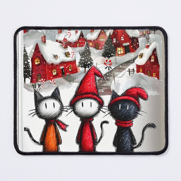 Item preview, Festive cats 2 designed and sold by Nonsense Manufactory.
