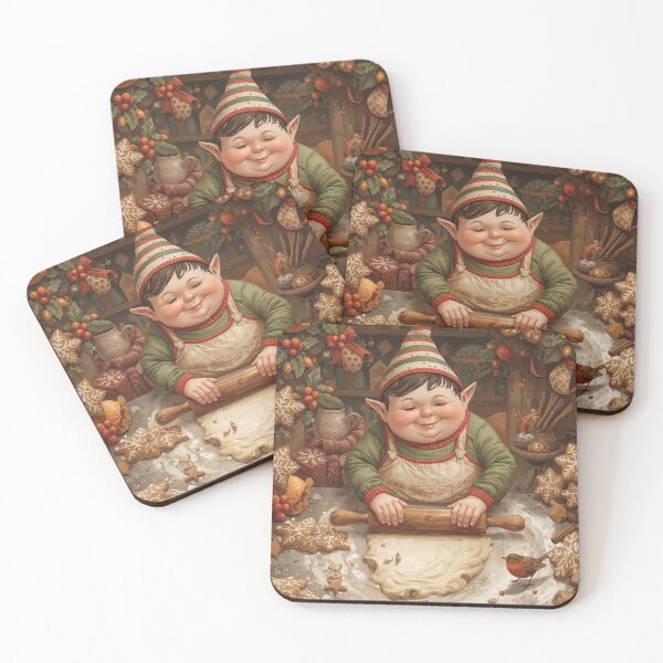 Item preview, Cottage Baker Elf – Sweet Cottagecore Christmas Kitchen designed and sold by Deezyned.