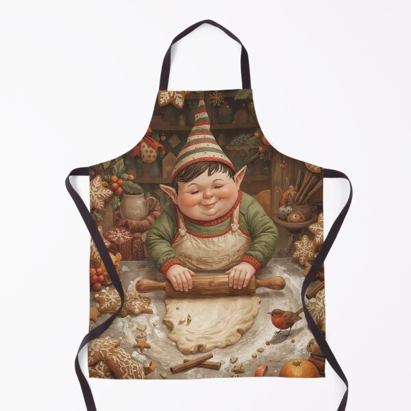 Item preview, Cottage Baker Elf – Sweet Cottagecore Christmas Kitchen designed and sold by Deezyned.
