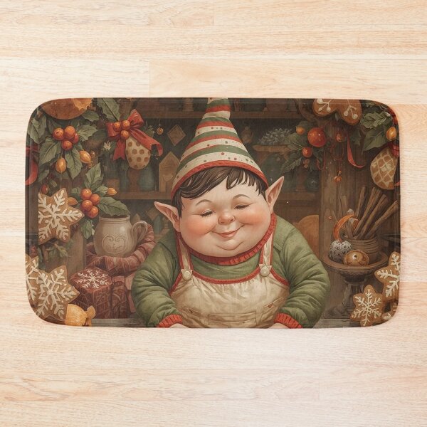 Item preview, Cottage Baker Elf – Sweet Cottagecore Christmas Kitchen designed and sold by Deezyned.