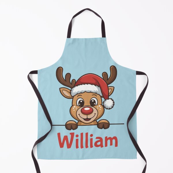 Artikelvorschau, Niedliche Weihnachtsrentier-Grafik mit Weihnachtsmannmütze | Personalisierte Geschenkidee für Weihnachten entworfen und verkauft von 89BLACK.