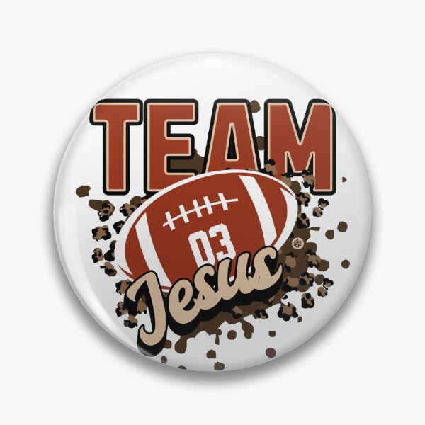 Item preview, Team Jesus football designed and sold by Yuzik.