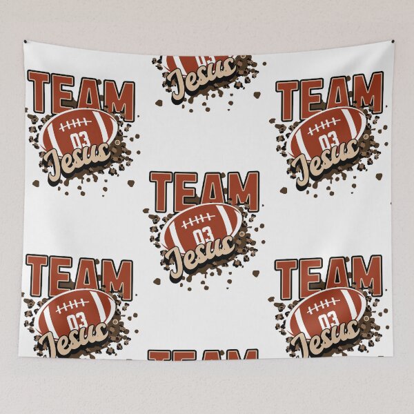 Item preview, Team Jesus football designed and sold by Yuzik.