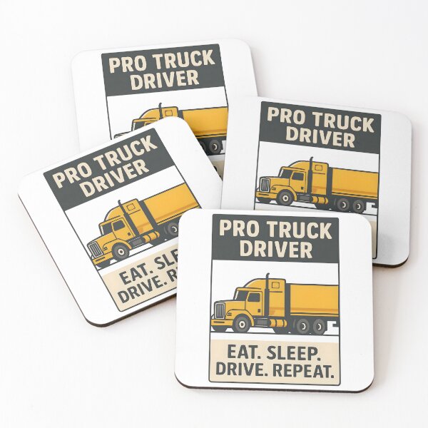 Item preview, Pro Truck Driver Eat Sleep Drive Repeat Design designed and sold by TeeTimeTreasure.