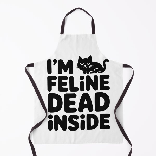 Item preview, I'm Feline Dead Inside! Cute Cat Pun designed and sold by PMCreative.