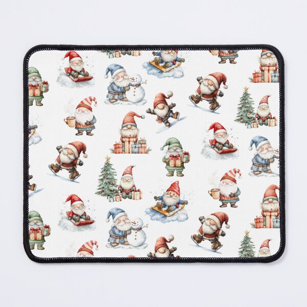 Item preview, Christmas Gnomes on White designed and sold by Abizola.