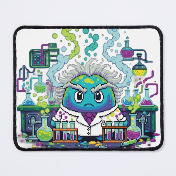 Item preview, Cute Scientist Blob – Retro Pixel Lab Experiment Sticker designed and sold by Pixel Girl Aesthetic Studio.