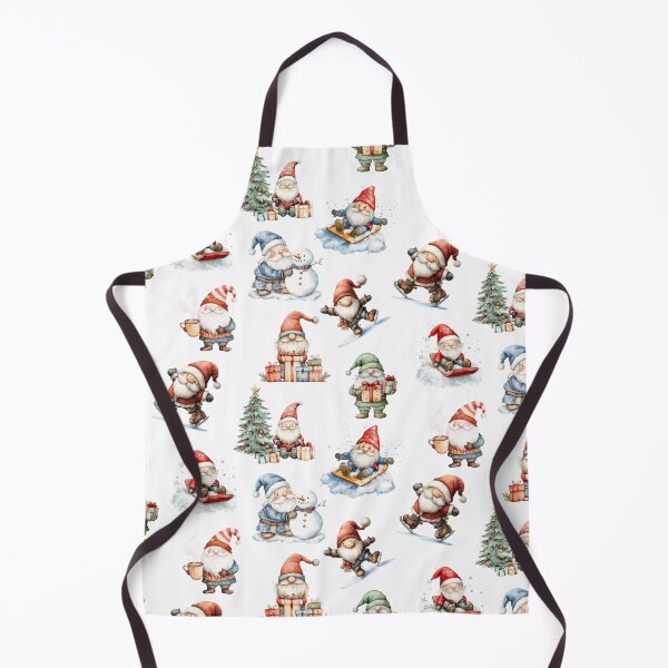Item preview, Christmas Gnomes on White designed and sold by Abizola.