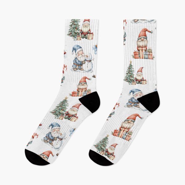 Item preview, Christmas Gnomes on White designed and sold by Abizola.