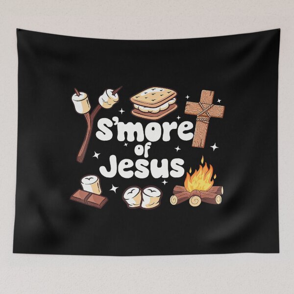 Item preview, S'Mores Of Jesus Campfire Jesus Camping Smores Christian designed and sold by MariaEdna1.