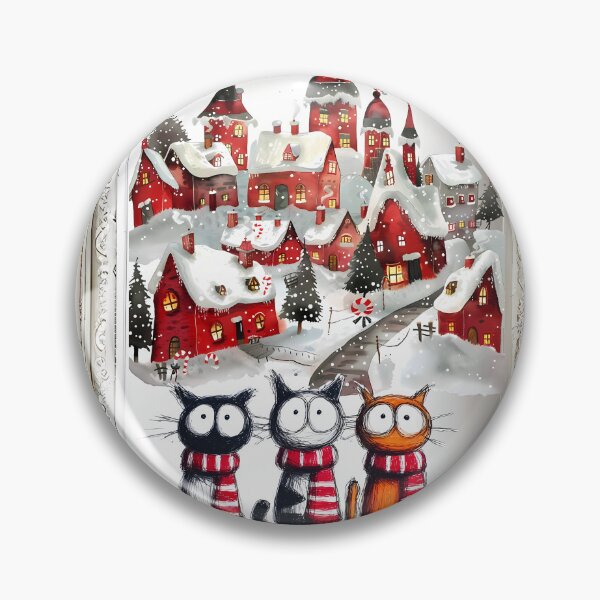 Item preview, Festive cats 3 designed and sold by Nonsense Manufactory.