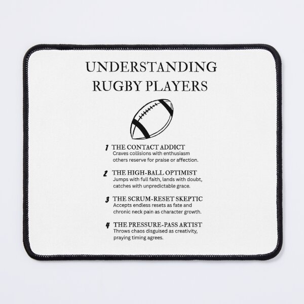 Item preview, Rugby Athlete Humor Gift Tee designed and sold by PsyFlow35.