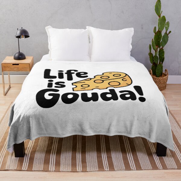 Item preview, Life Is Gouda! Cute Cheese Pun designed and sold by PMCreative.