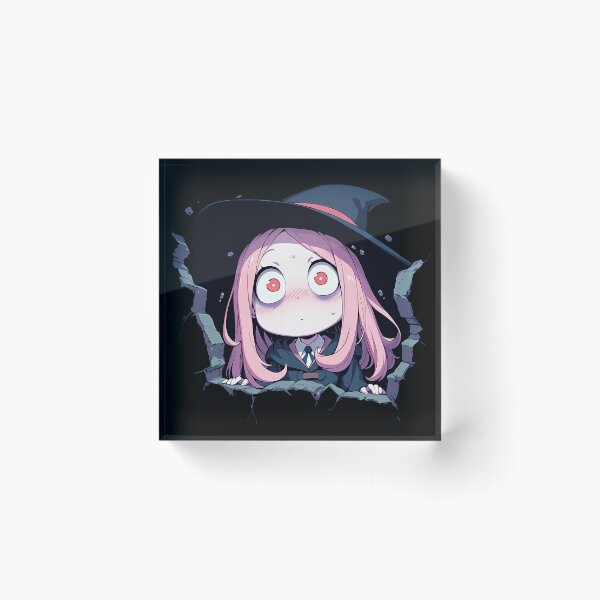 Item preview, Sucy Manbavaran Little Witch Academia Anime Startled Peeking Witch Hat Chibi designed and sold by TorbenKuhano.