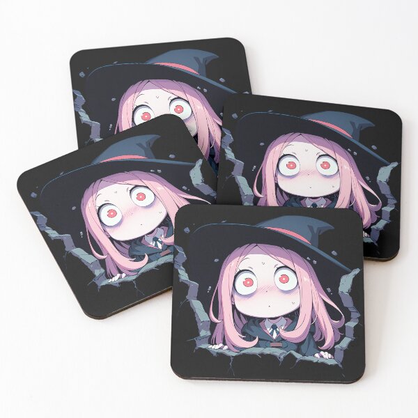 Item preview, Sucy Manbavaran Little Witch Academia Anime Startled Peeking Witch Hat Chibi designed and sold by TorbenKuhano.