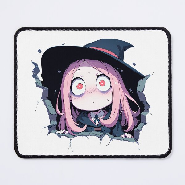 Item preview, Sucy Manbavaran Little Witch Academia Anime Startled Peeking Witch Hat Chibi designed and sold by TorbenKuhano.