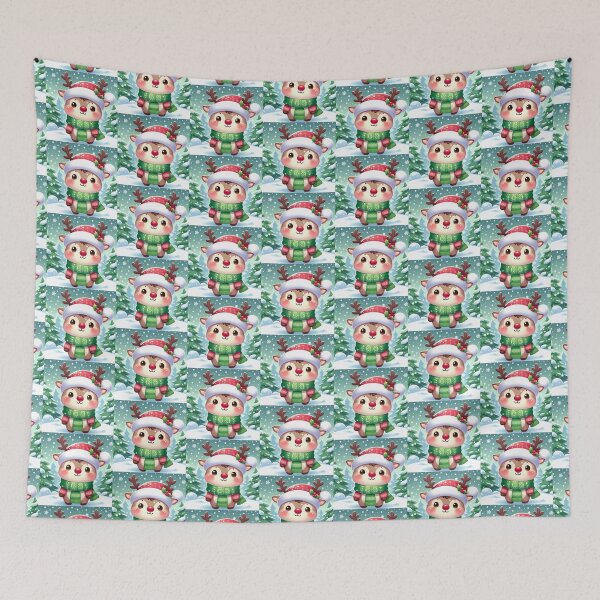 Item preview, Cute Illustrated Art Reindeer designed and sold by ArtisticFerns.