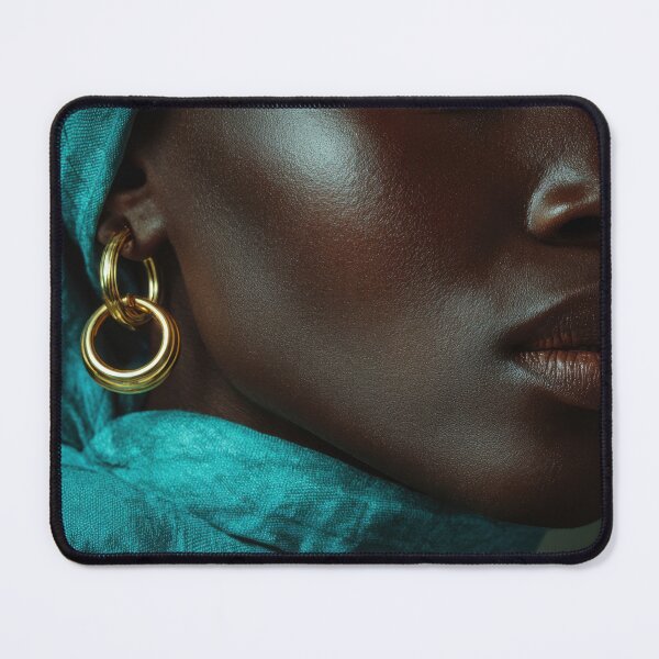 Item preview, Woman in turquoise scarf earrings designed and sold by anytka.