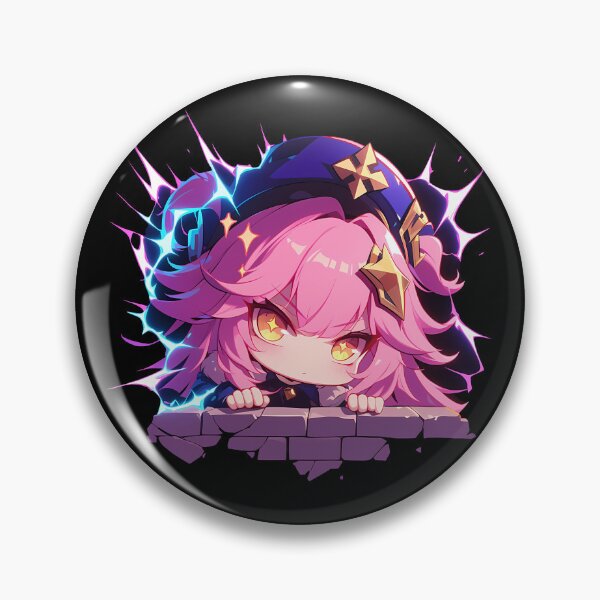 Item preview, Game Dori Electro Merchant Genshin Impact Anime Kawaii Chibi Peeking designed and sold by TorbenKuhano.