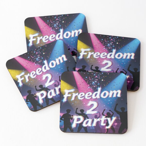 Item preview, Freedom 2 Party – Realistic and Energetic Design designed and sold by ArtWearStudio12.