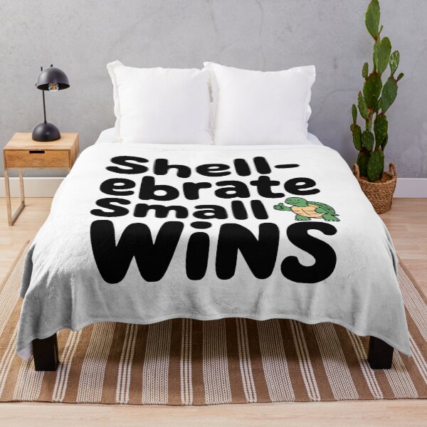 Item preview, Shellebrate Small Wins! Cute Turtle Pun designed and sold by PMCreative.
