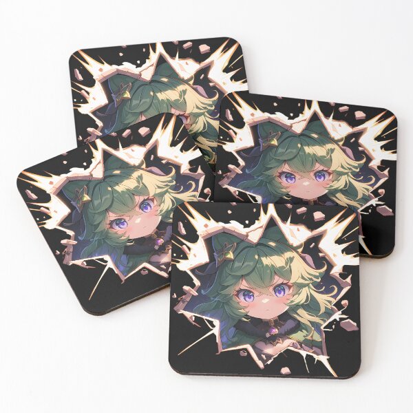 Item preview, Game Collei Forest Breeze Genshin Impact Anime Kawaii Chibi Peeking designed and sold by TorbenKuhano.