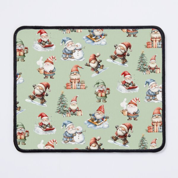 Item preview, Christmas Gnomes on Green designed and sold by Abizola.