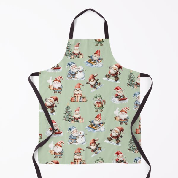 Item preview, Christmas Gnomes on Green designed and sold by Abizola.