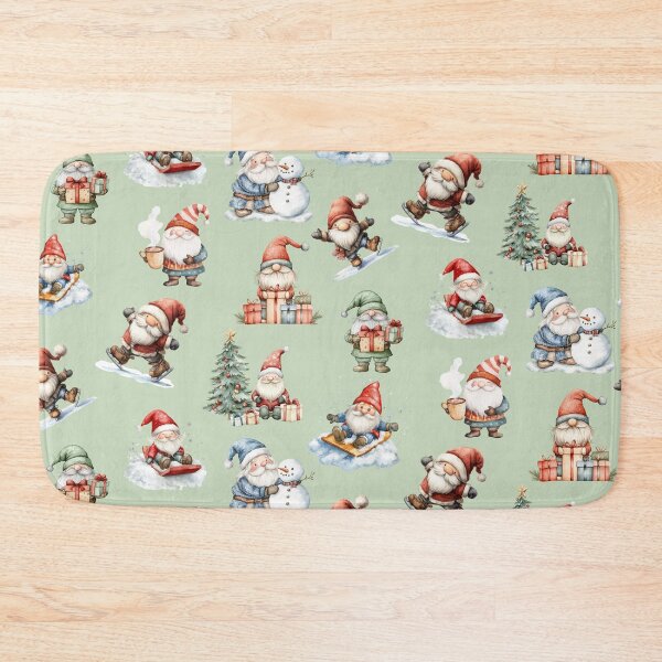 Item preview, Christmas Gnomes on Green designed and sold by Abizola.