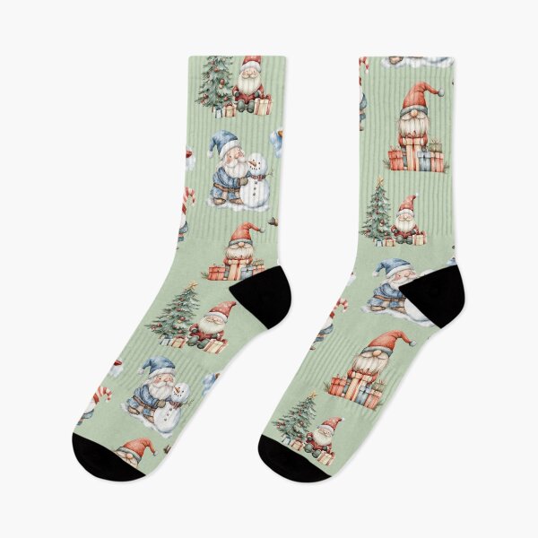 Item preview, Christmas Gnomes on Green designed and sold by Abizola.