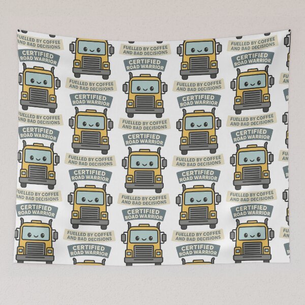 Item preview, Certified Road Warrior Kawaii Truck Design designed and sold by TeeTimeTreasure.