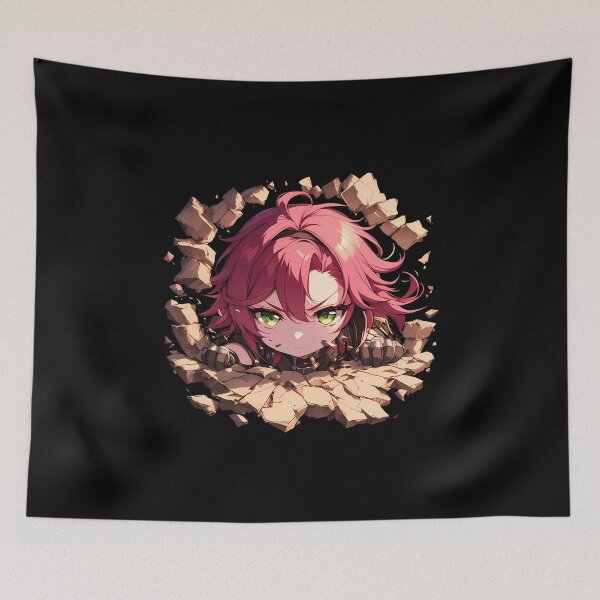 Item preview, Shikanoin Heizou Detective Spirit Genshin Impact Anime Chibi Peeking designed and sold by TorbenKuhano.