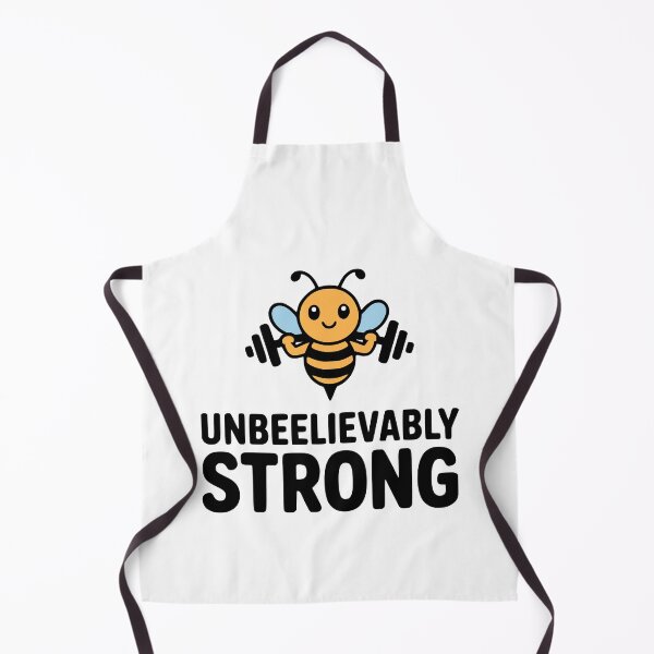 Item preview, Unbeelievably Strong! Cute Bee Gym Pun designed and sold by PMCreative.