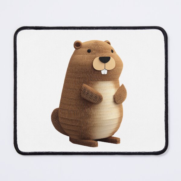 Item preview, Cardboard Beaver Artisan Sculpture designed and sold by DigitalArtKiosk.