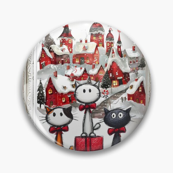 Item preview, Festive cats 4 designed and sold by Nonsense Manufactory.