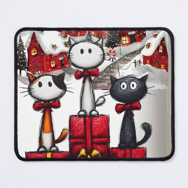 Item preview, Festive cats 4 designed and sold by Nonsense Manufactory.