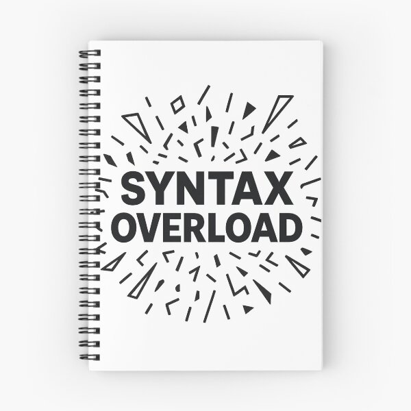 Item preview, Syntax Overload – Exploding Code Graphic With Bold Text designed and sold by techy-rrr.