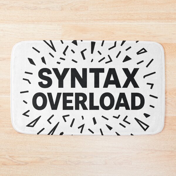 Item preview, Syntax Overload – Exploding Code Graphic With Bold Text designed and sold by techy-rrr.