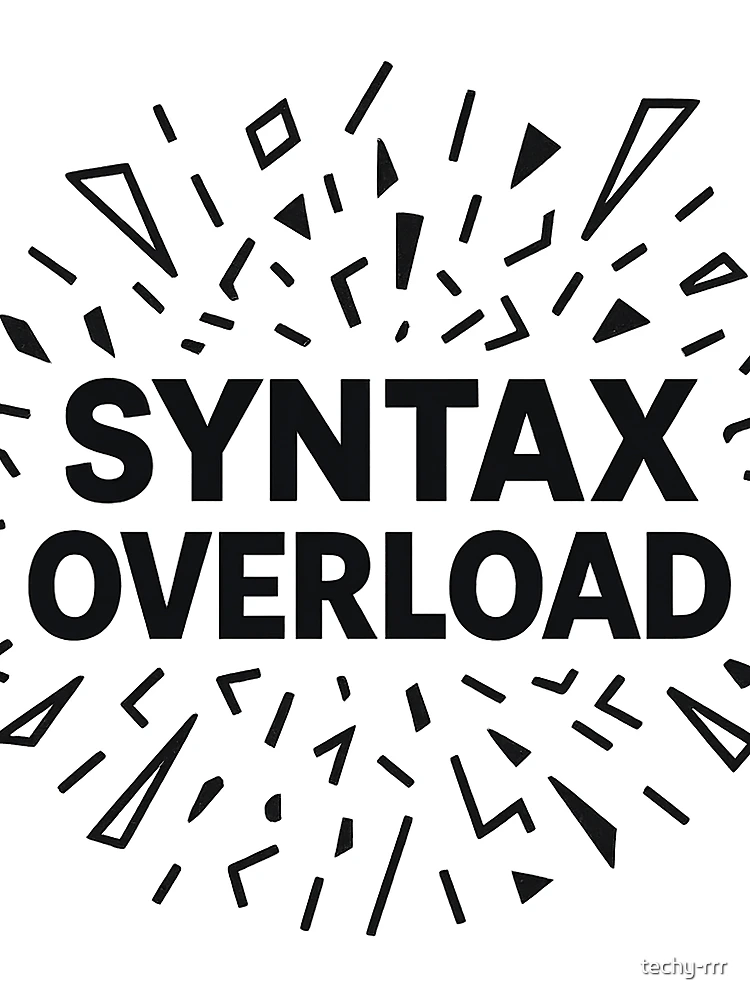 Thumbnail 3 of 3, Scarf, Syntax Overload – Exploding Code Graphic With Bold Text designed and sold by techy-rrr.