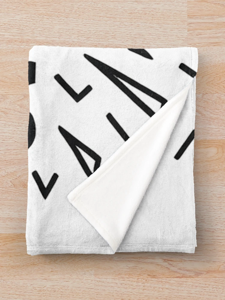 Thumbnail 3 of 6, Throw Blanket, Syntax Overload – Exploding Code Graphic With Bold Text designed and sold by techy-rrr.