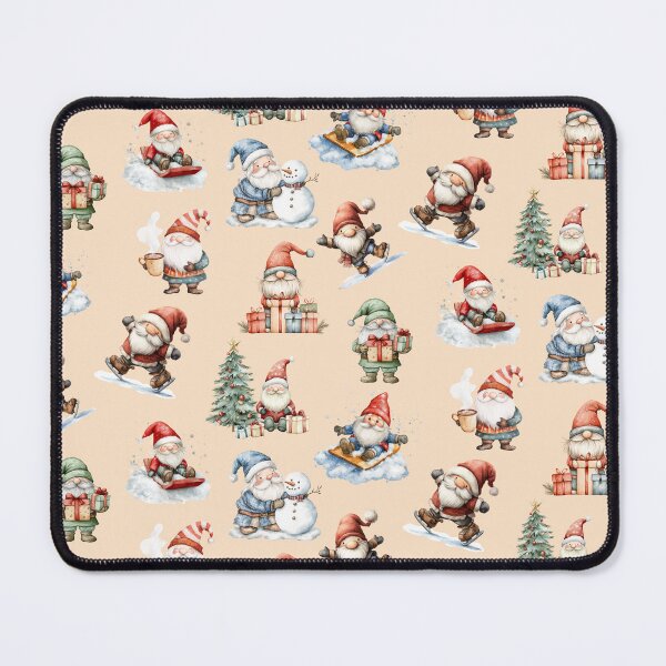 Item preview, Christmas Gnomes on Pink designed and sold by Abizola.