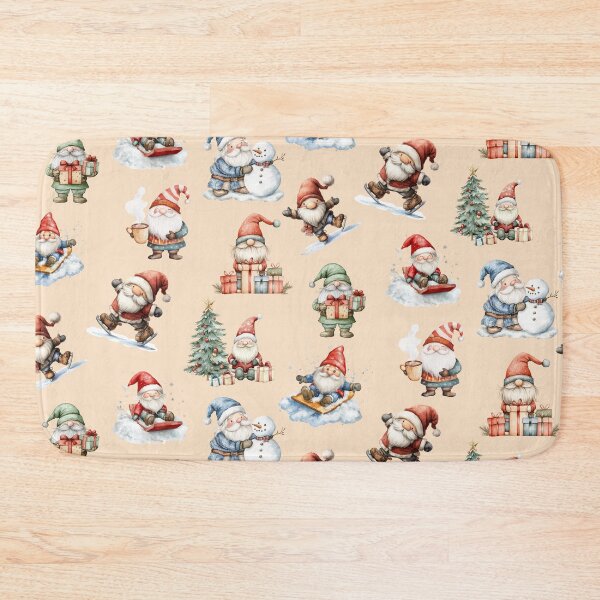 Item preview, Christmas Gnomes on Pink designed and sold by Abizola.