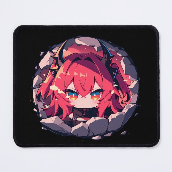 Item preview, Prelude Dawn Surtr Peeking Through Wall Arknights Game Girl Kawaii designed and sold by TorbenKuhano.